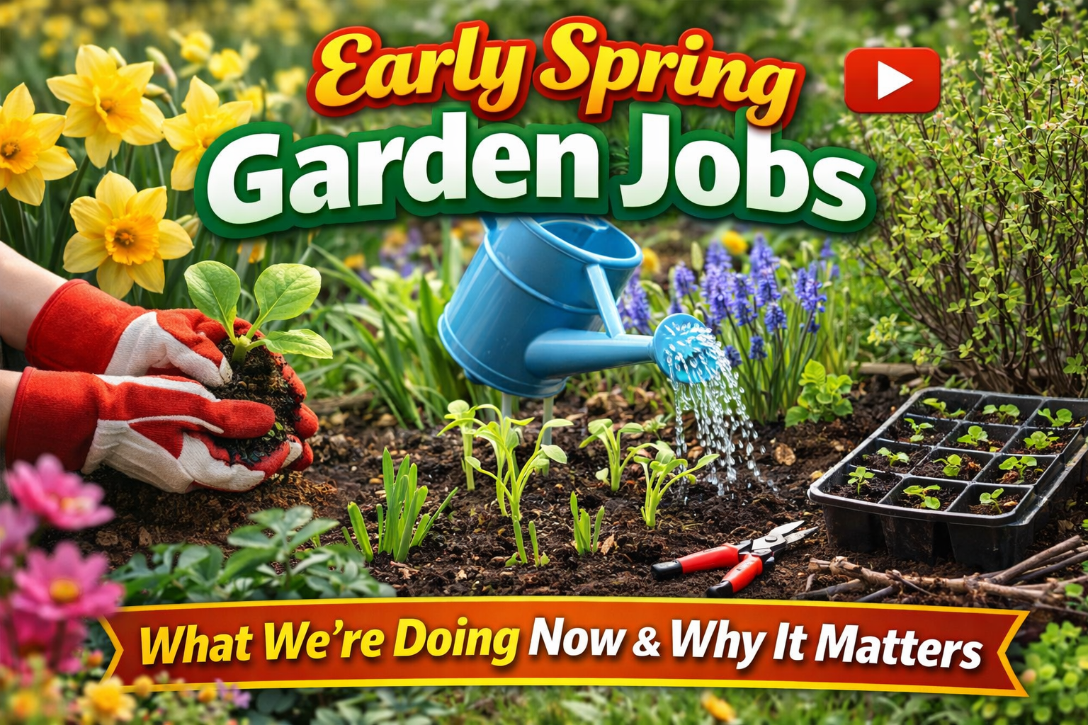 Video thumbnail for Early Spring Garden Jobs | What We’re Doing Now & Why It Matters