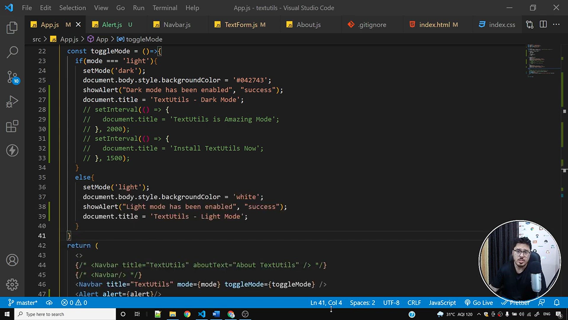'Video thumbnail for React Router Setup + Usage _ Complete React Course in Hindi #16'