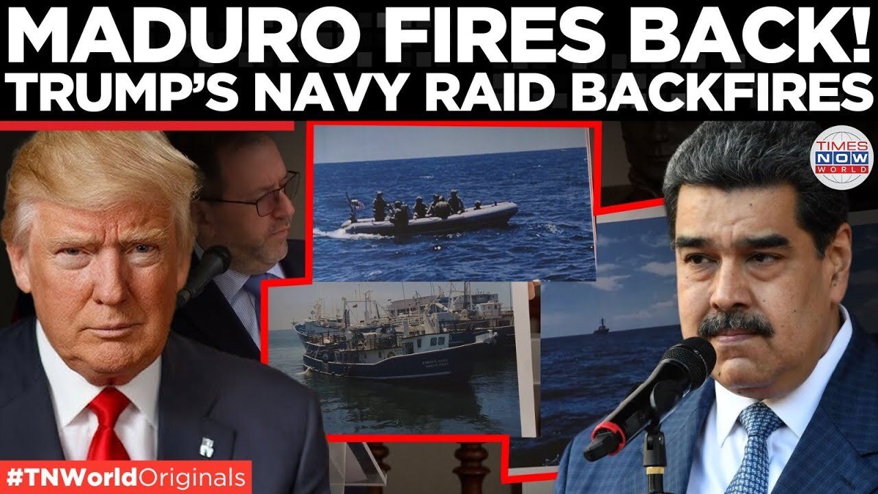 Video thumbnail for Maduro Warns Trump: Stop US Raid on Venezuelan Fishing Boat Now | Times Now World