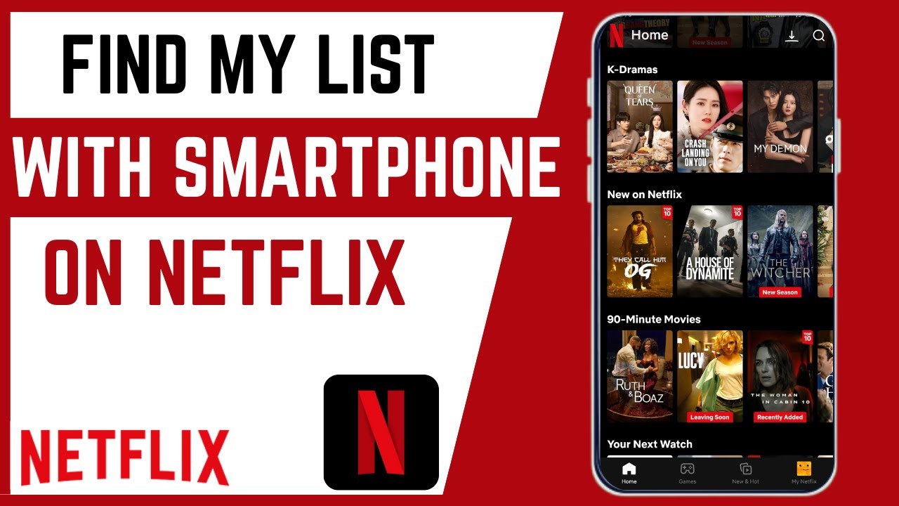 Video thumbnail for How To Find Movies Added To My List On Netflix With Smartphone