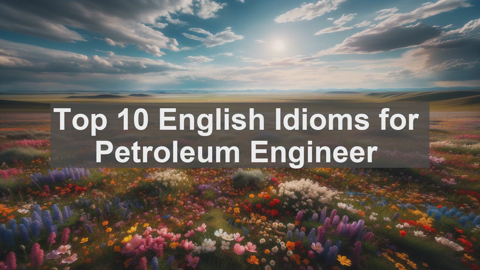 'Video thumbnail for Top 10 English Idioms for Petroleum Engineer'