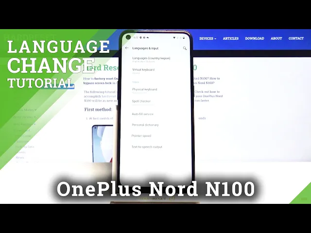 Video thumbnail for How to Set Up Proper Language in OnePlus Nord N100 – Change Language