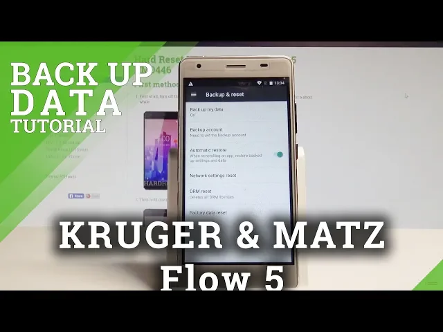 Video thumbnail for How to Back Up Data on KRUGER & MATZ Flow 5 - Enable Google Backup |HardReset.Info