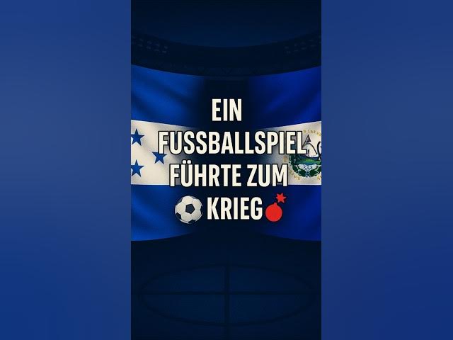 Video thumbnail for Wie ein Fußballspiel 1969 einen Krieg auslöste #geschichte #fussballkrieg