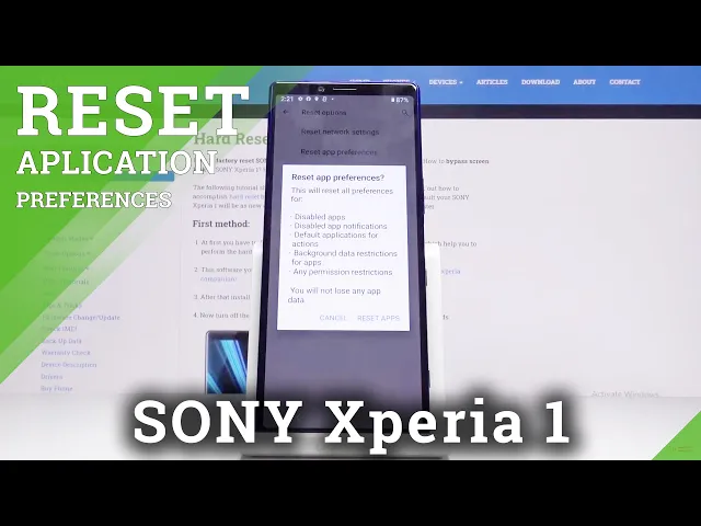 Video thumbnail for How to Reset App Preferences in SONY Xperia 1 – Clear App Preferences