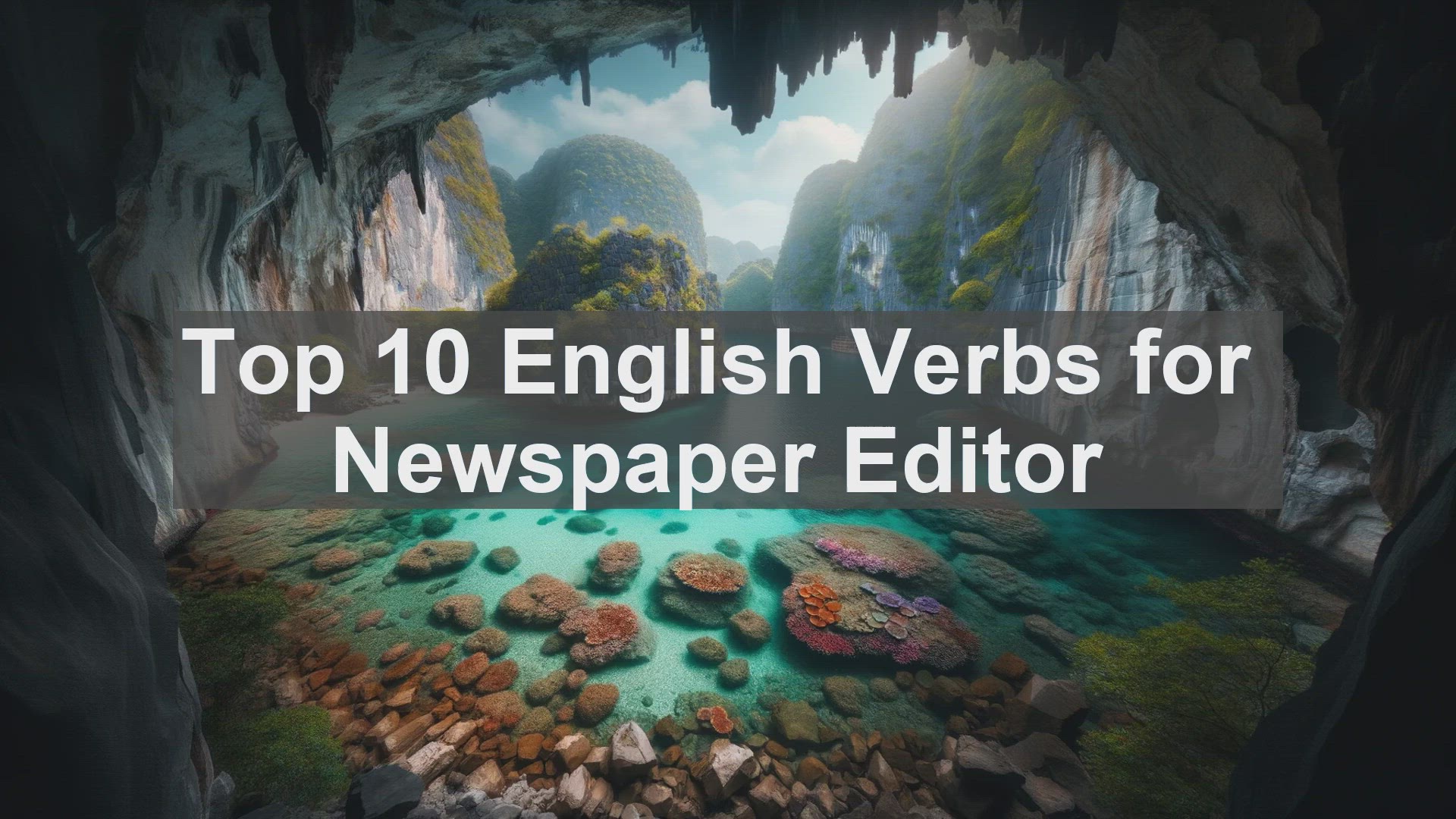'Video thumbnail for Top 10 English Verbs for Newspaper Editor'