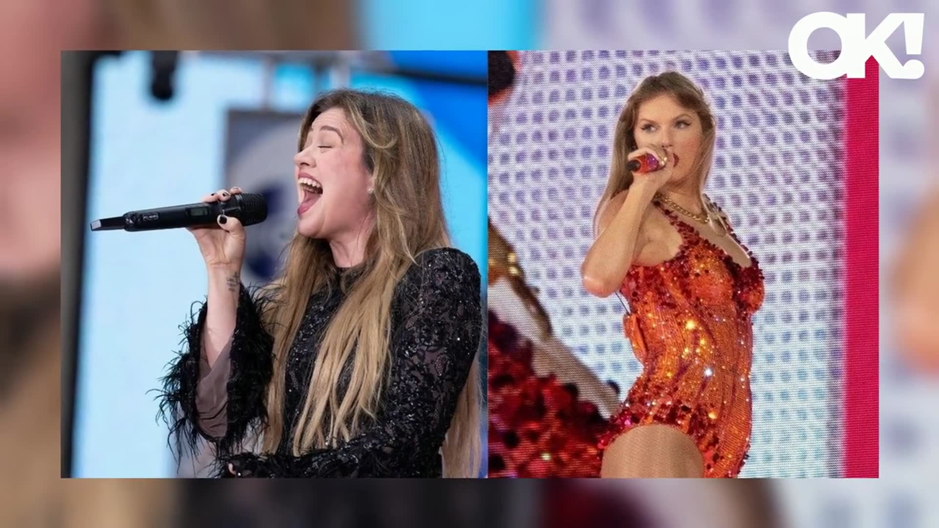'Video thumbnail for Kelly Clarkson Praises Taylor Swift's Touring Power: 'For the Rest of Us Minions, It Doesn't Work''