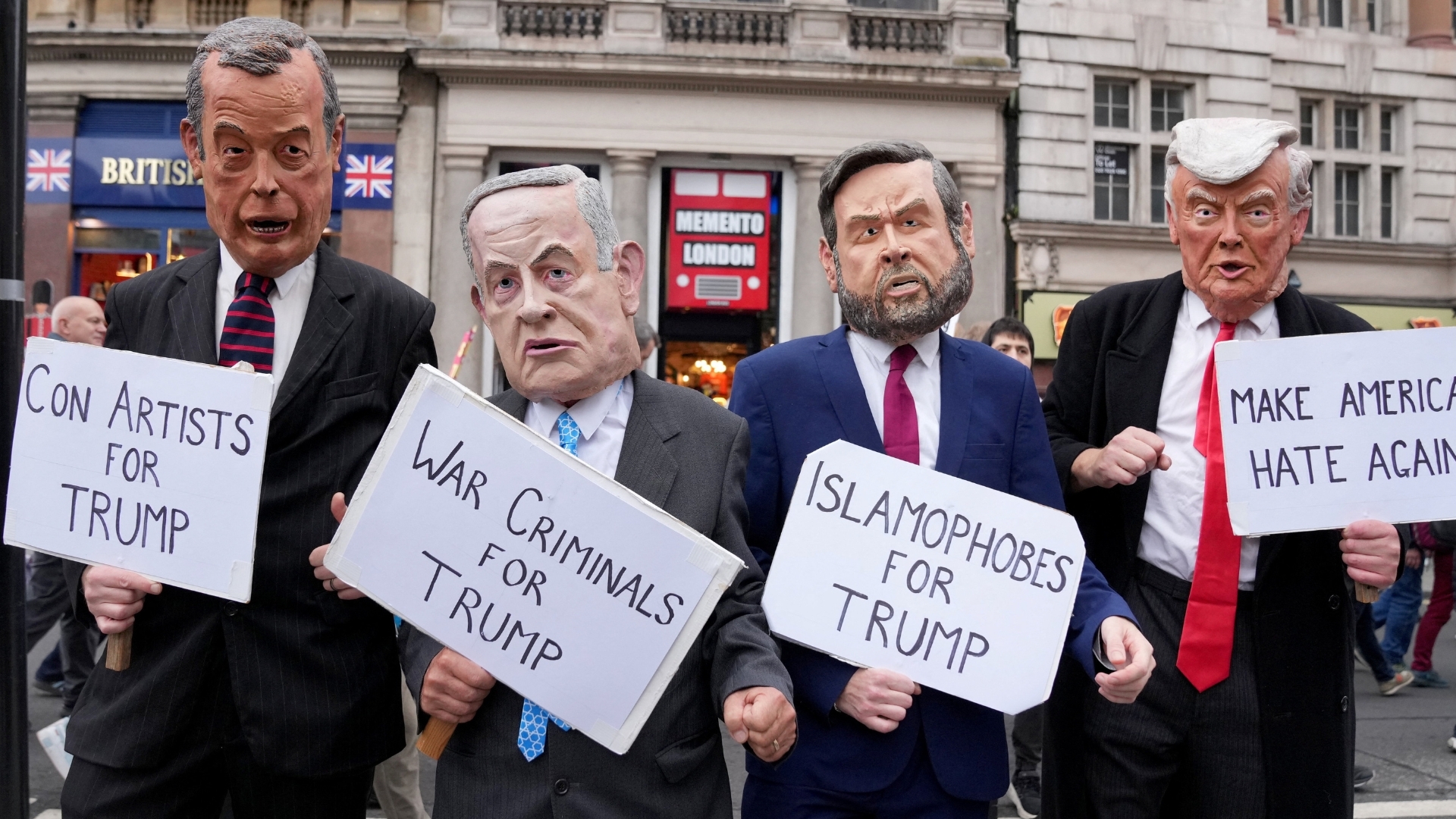 'Video thumbnail for ‘No to racism, no to Trump’: US president’s UK visit met with protests'