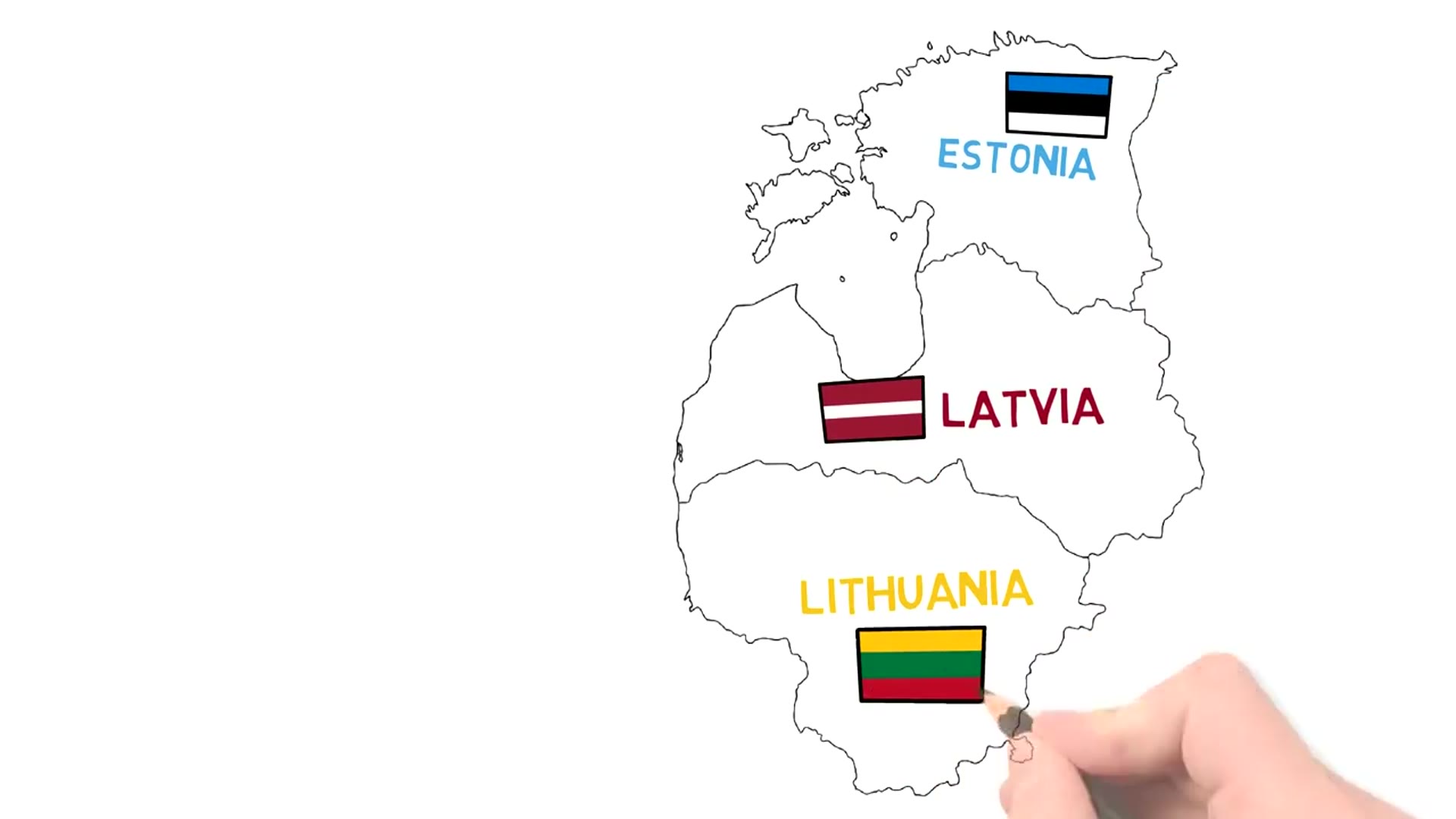 'Video thumbnail for Fun With Flags - Baltic States (Estonia, Latvia & Lithuania)'