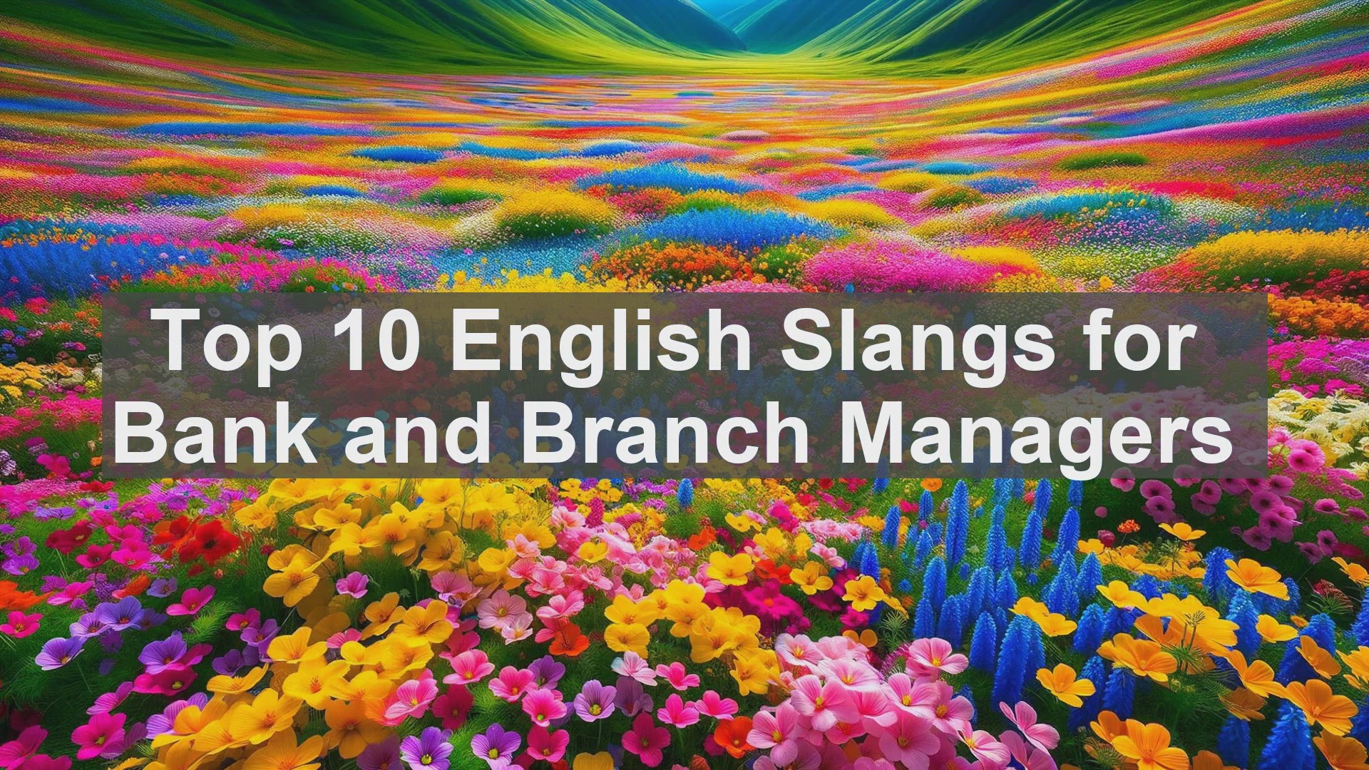 'Video thumbnail for Top 10 English Slangs for Bank and Branch Managers'