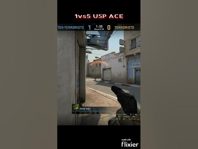 Video thumbnail for CS:GO USP 1v5 Ace Clutch 1080p60fps |  #saadgaming #csgo  #csgogaming #csgomoments #cs #hashtags