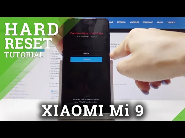 Video thumbnail for How to Hard Reset XIAOMI Mi 9 - Bypass Lock Screen / Skip Fingerprint