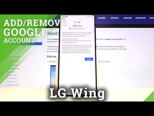Video thumbnail for How to Add & Remove Google Account on LG Wing – Manage Google Account