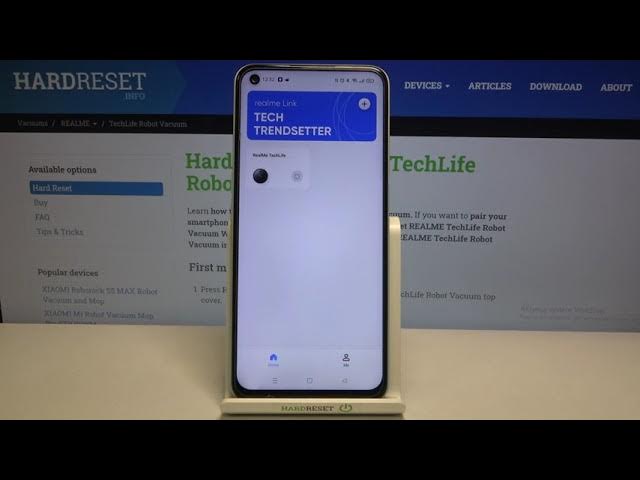 Video thumbnail for How to Start a Cleaning Process on REALME TechLife Robot Vacuum - Start Vacuuming in RealMe App