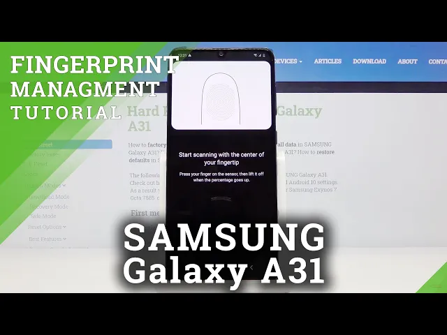 Video thumbnail for How to Set Fingerprint Lock in SAMSUNG Galaxy A31 – Use Fingerprint