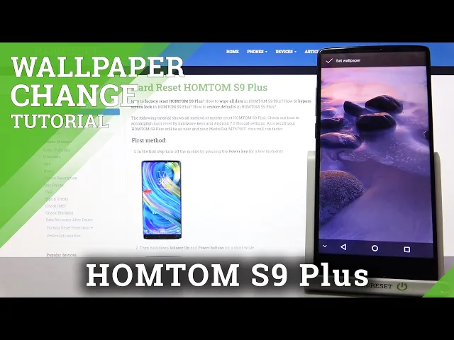 Video thumbnail for HOMTOM S9 Plus Stock Wallpapers