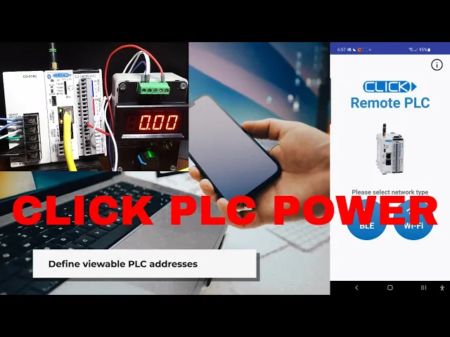 'Video thumbnail for New Click PLC Mobile App - Remote Control at Your Fingertips'