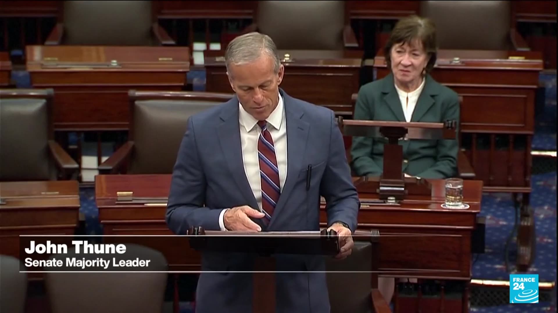 'Video thumbnail for United States: Bill to end government shutdown passes the Senate, heads to House'