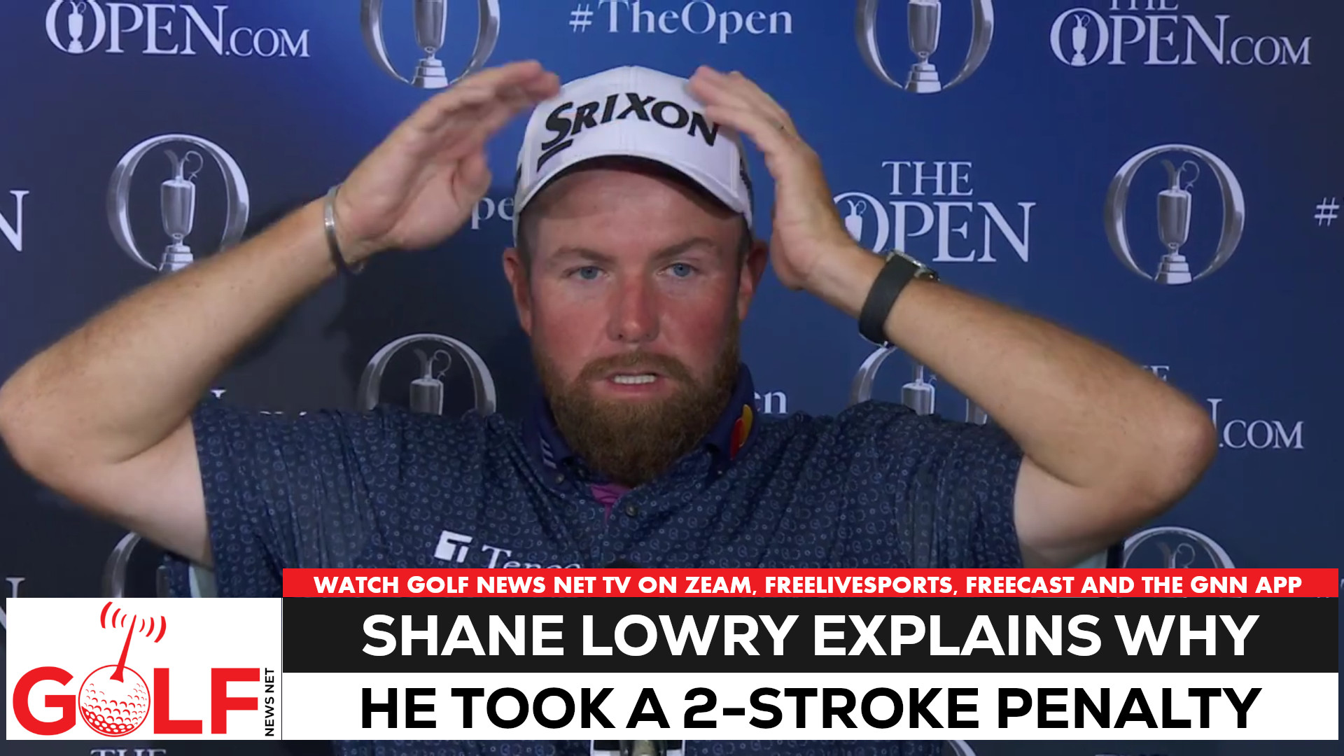 'Video thumbnail for Shane Lowry explains why he had to take 2-stroke Open penalty'
