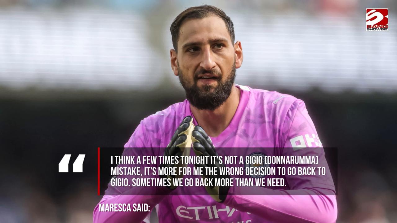 Video thumbnail for Enzo Maresca urges Man City to cut down on backpasses to Gianluigi Donnarumma