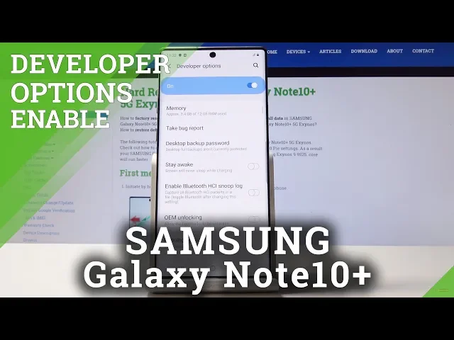 Video thumbnail for How to Enable OEM Unlocking in SAMSUNG Galaxy Note 10+ - Activate Developer Options