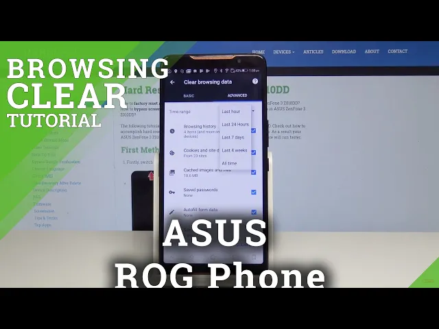 Video thumbnail for How to Clear Browsing Data in ASUS ROG Phone - Delete Cookies & History