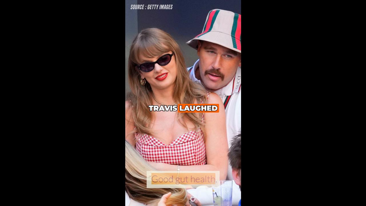 Video thumbnail for Travis Kelce Jokes Taylor Swift’s Baking Is to Blame for His Weight Gain
