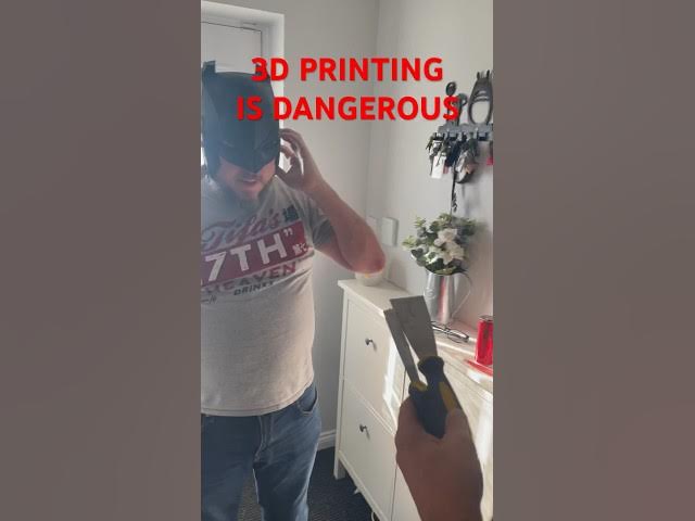 Video thumbnail for 3D printed Batman helmet fits too perfectly #3dprintedmodels #dprinting #3dprinter
