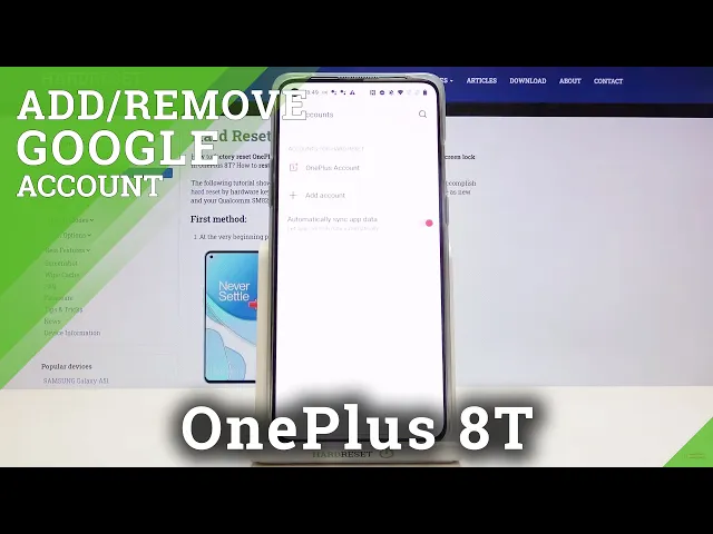 Video thumbnail for How to Add Google Account to OnePlus 8T – Remove Google Account