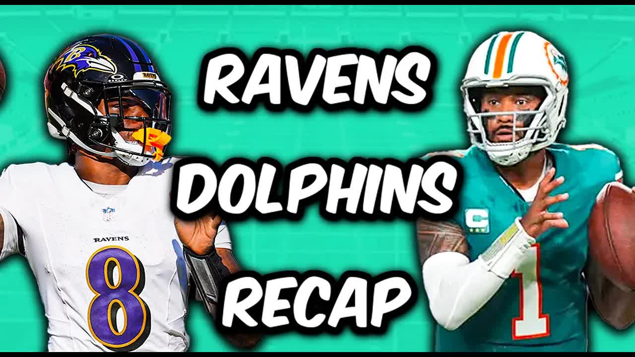 'Video thumbnail for Baltimore Ravens Vs Miami Dolphins LIVE Recap 2025-10-31 03:20'