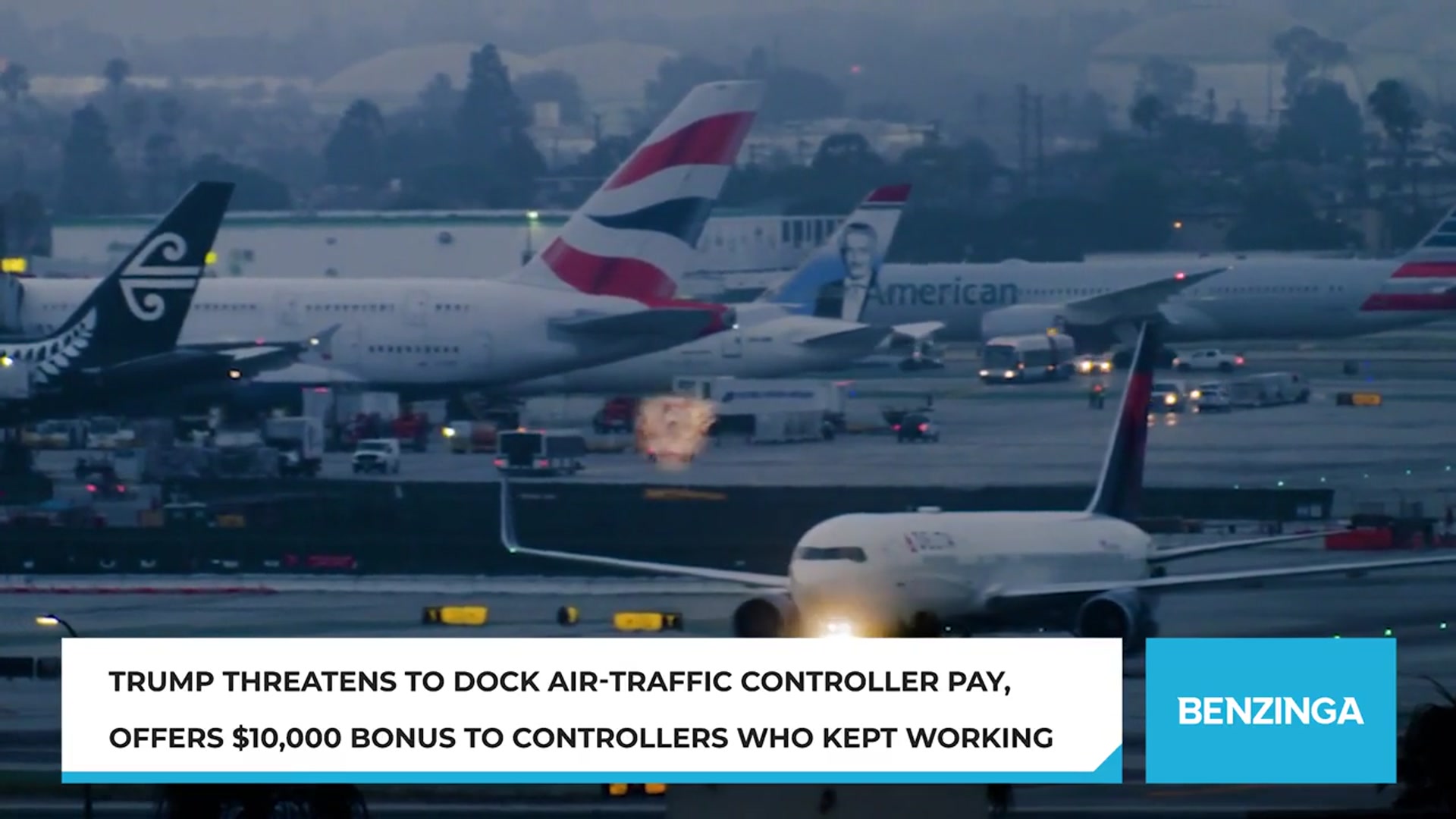 'Video thumbnail for Trump Threatens To Dock Air-Traffic Controller Pay, Offers $10,000 Bonus To Controllers Who Kept Working'