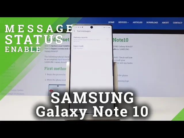 Video thumbnail for Delivery Report in SAMSUNG Galaxy Note10 - Message Status