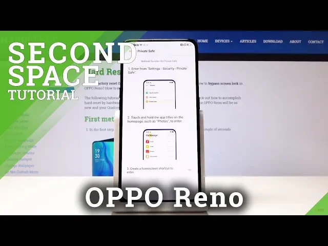 Video thumbnail for How to Create Private Space in OPPO Reno - Set Up Second Space