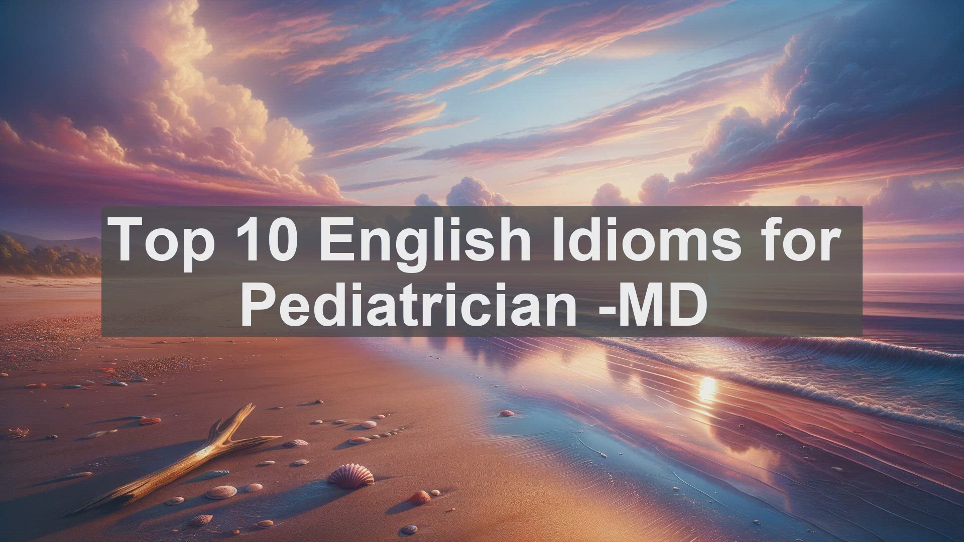 'Video thumbnail for Top 10 English Idioms for Pediatrician MD'