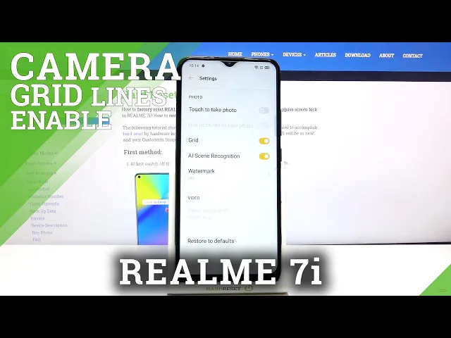 Video thumbnail for How to Turn on/off Camera Gridlines in Realme 7i – Camera Helplines