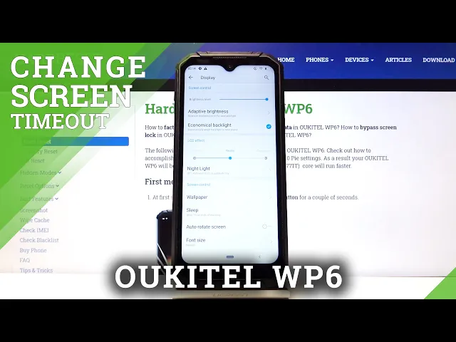 Video thumbnail for How to Set Screen Timeout in OUKITEL WP6 – Blackout Options