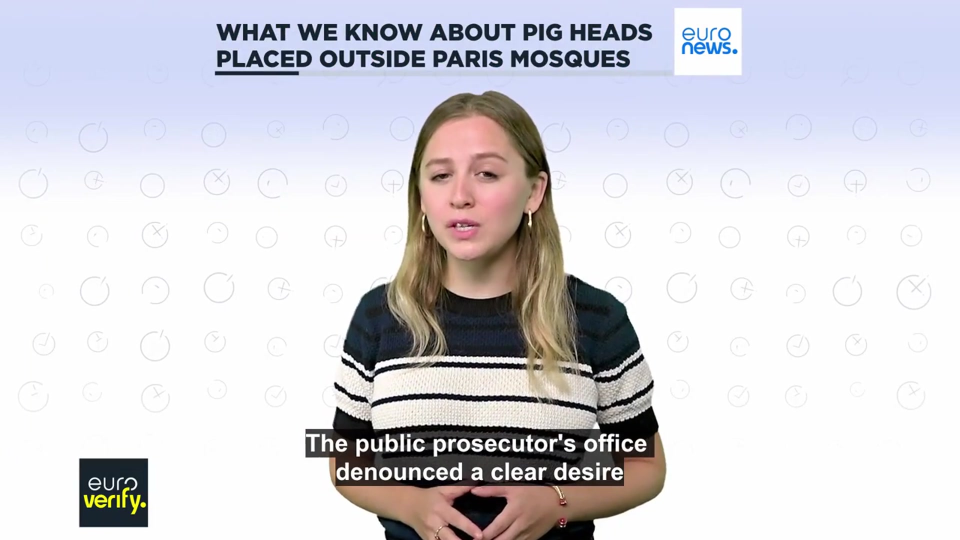 'Video thumbnail for France says foreign nationals placed pig heads outside Paris mosques to incite national unrest'