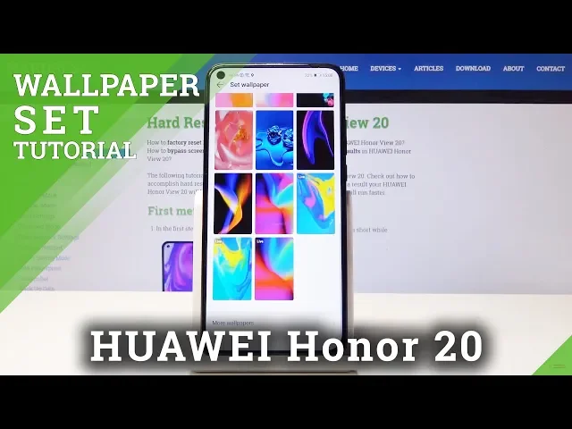 Video thumbnail for How to Change Wallpaper in HUAWEI Honor View 20 - Set Up Desktop
