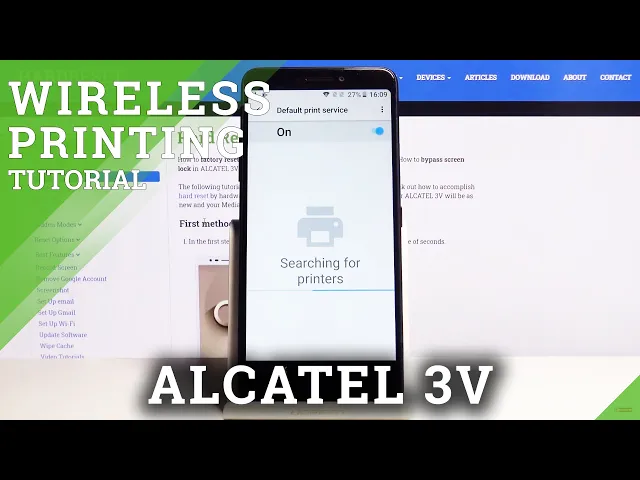 Video thumbnail for How to Connect Printer with ALCATEL 3V - Wireless Printing
