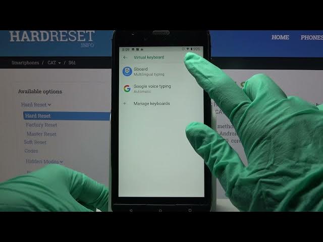 Video thumbnail for How to Enter Text Correction Options in CAT S61?