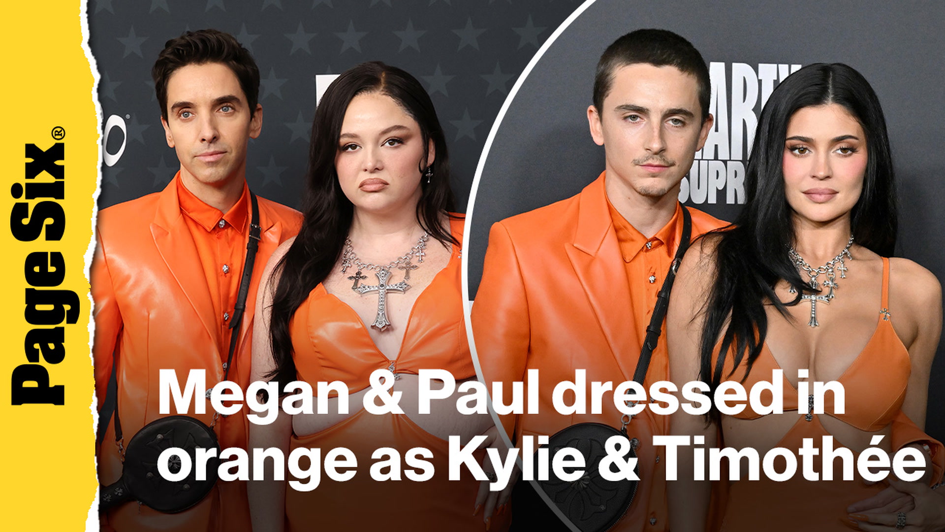 Video thumbnail for Megan Stalter & Paul W. Downs go as Kylie Jenner and Timothée Chalamet to Critics Choice Awards 2026