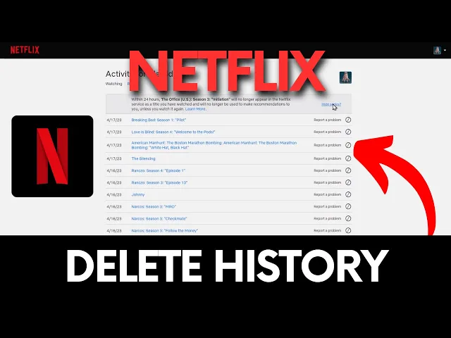 Video thumbnail for How to Delete Netflix History - Hide Viewing History #netflix