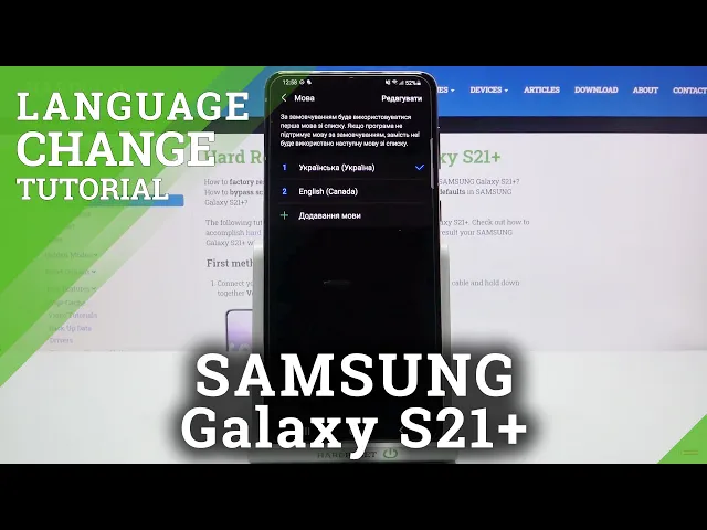 Video thumbnail for How to Change Language in SAMSUNG Galaxy S21+ - Language List