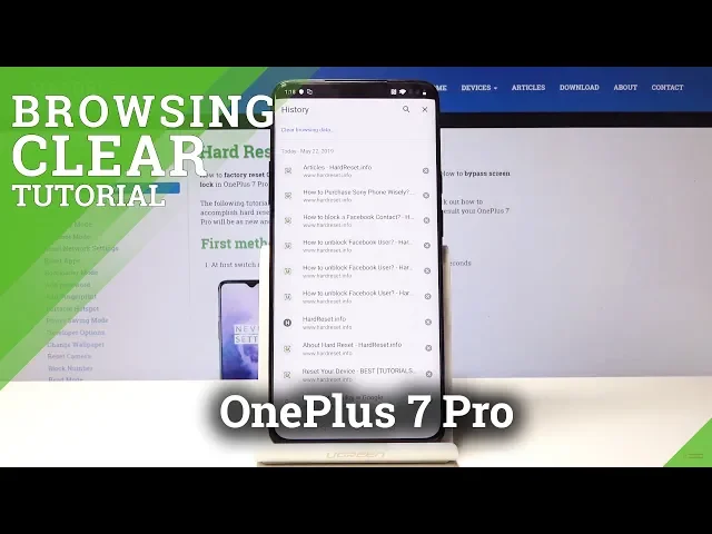 Video thumbnail for How to Clear Browsing Data in OnePlus 7 Pro - Erase Browsing History