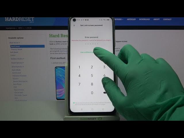 Video thumbnail for How to Set Up Screen Lock in OPPO A74 5G - Access Security Settings