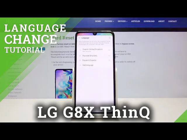 Video thumbnail for How to Change Language in LG G8X ThinQ – Set Up Proper Language