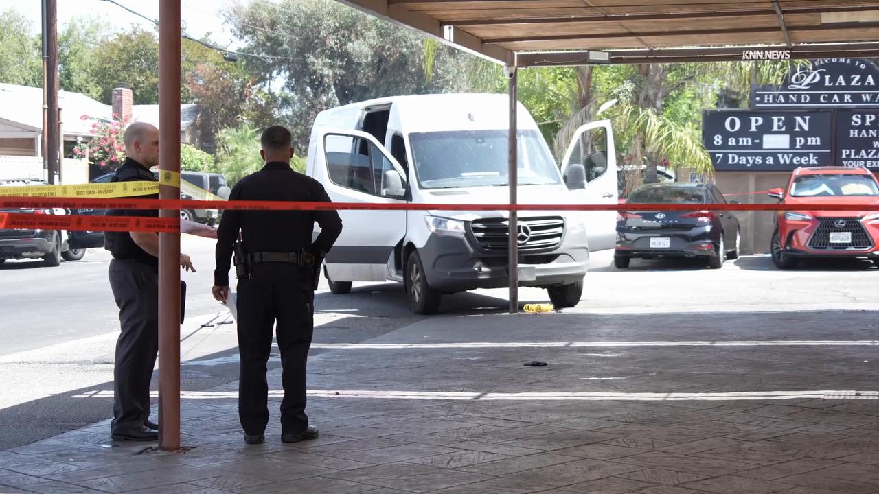 Video thumbnail for US, Los Angeles: North Hollywood Man Shot Mutiple Times At Car Wash Suspect Arrested.