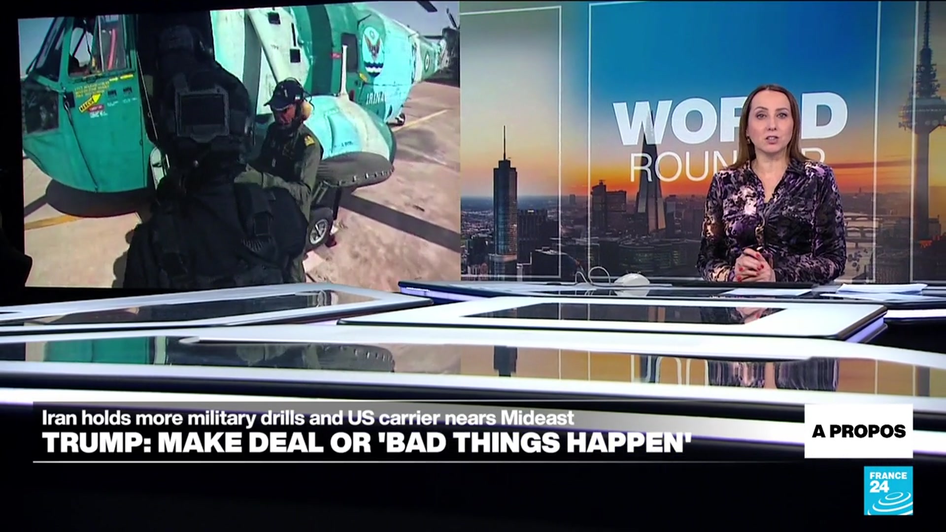 Video thumbnail for Trump weighs limited strikes to force Iran into nuclear deal, report says