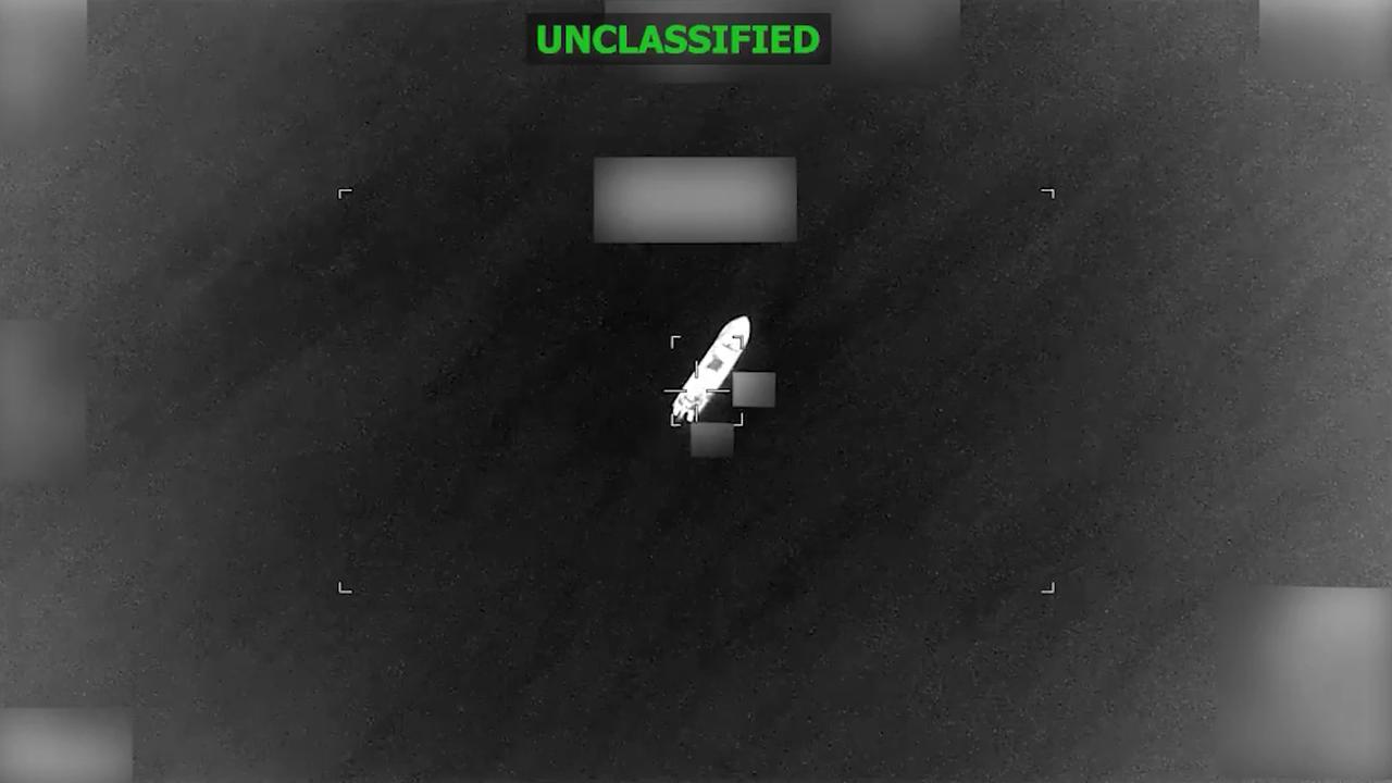 Video thumbnail for United States: Military strikes alleged drug boat in eastern Pacific.