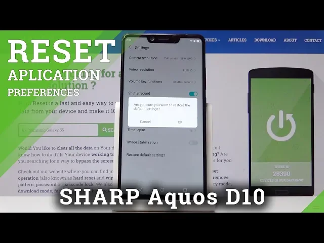 Video thumbnail for How to Reset Camera in SHARP D10 - Restore Camera Settings